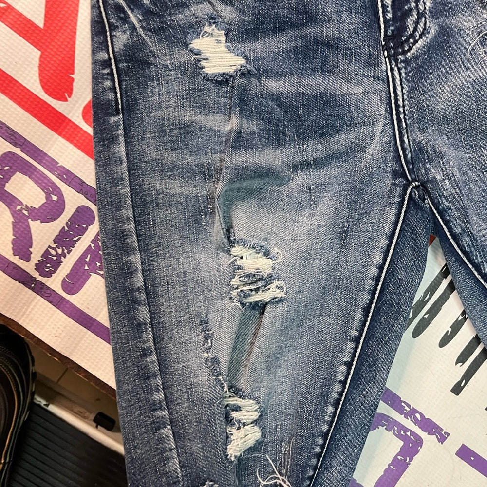 Sz Various kilograms jean shorts light blue