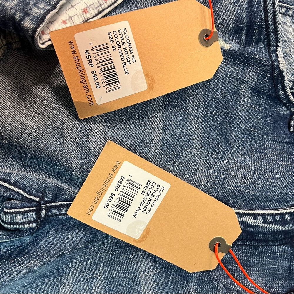 Sz Various kilograms jean shorts light blue