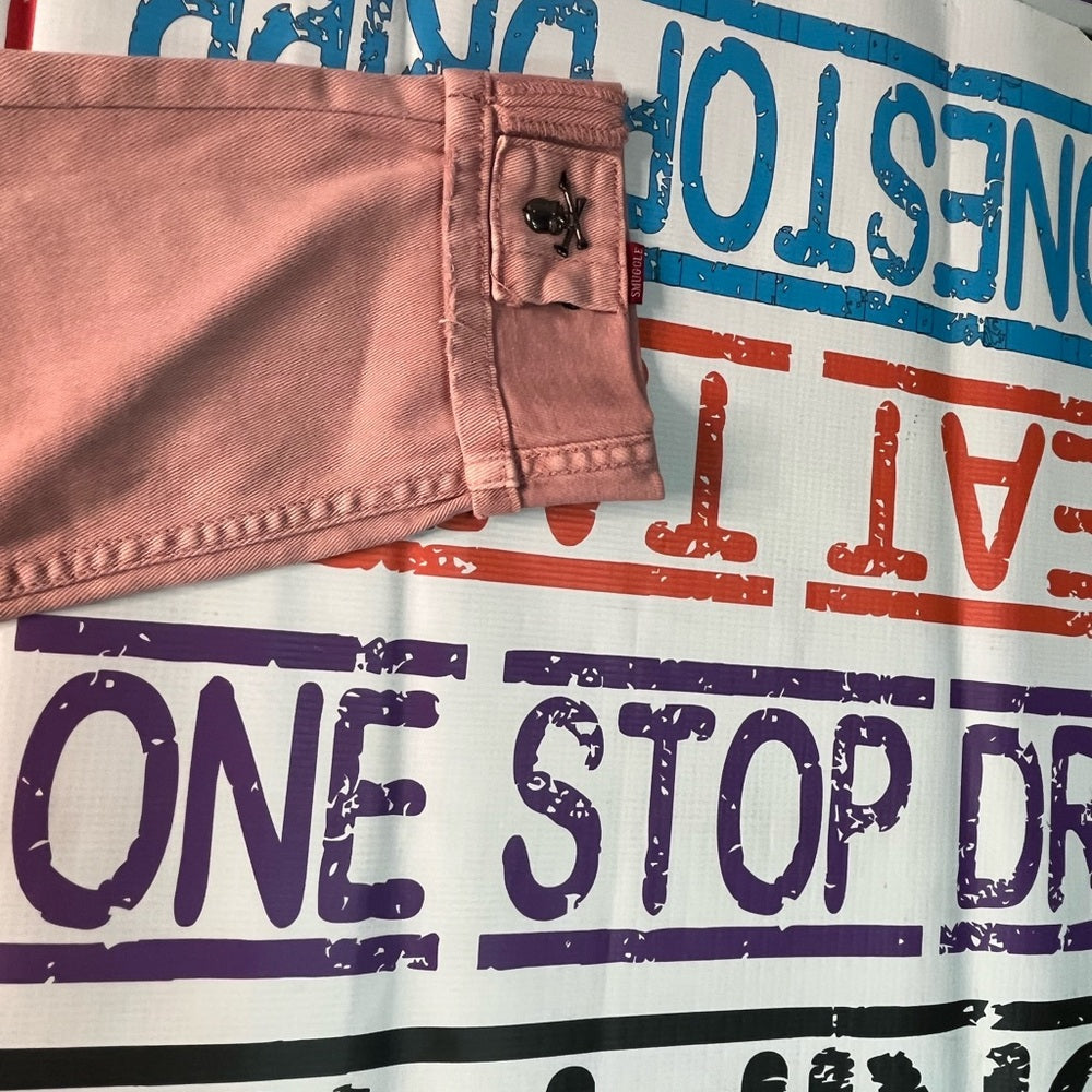 Sz various pink ripped jeans