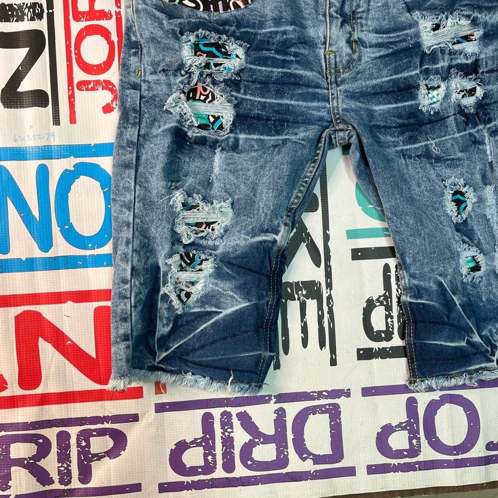 Sz Various denim ripped evolution Jean shorts
