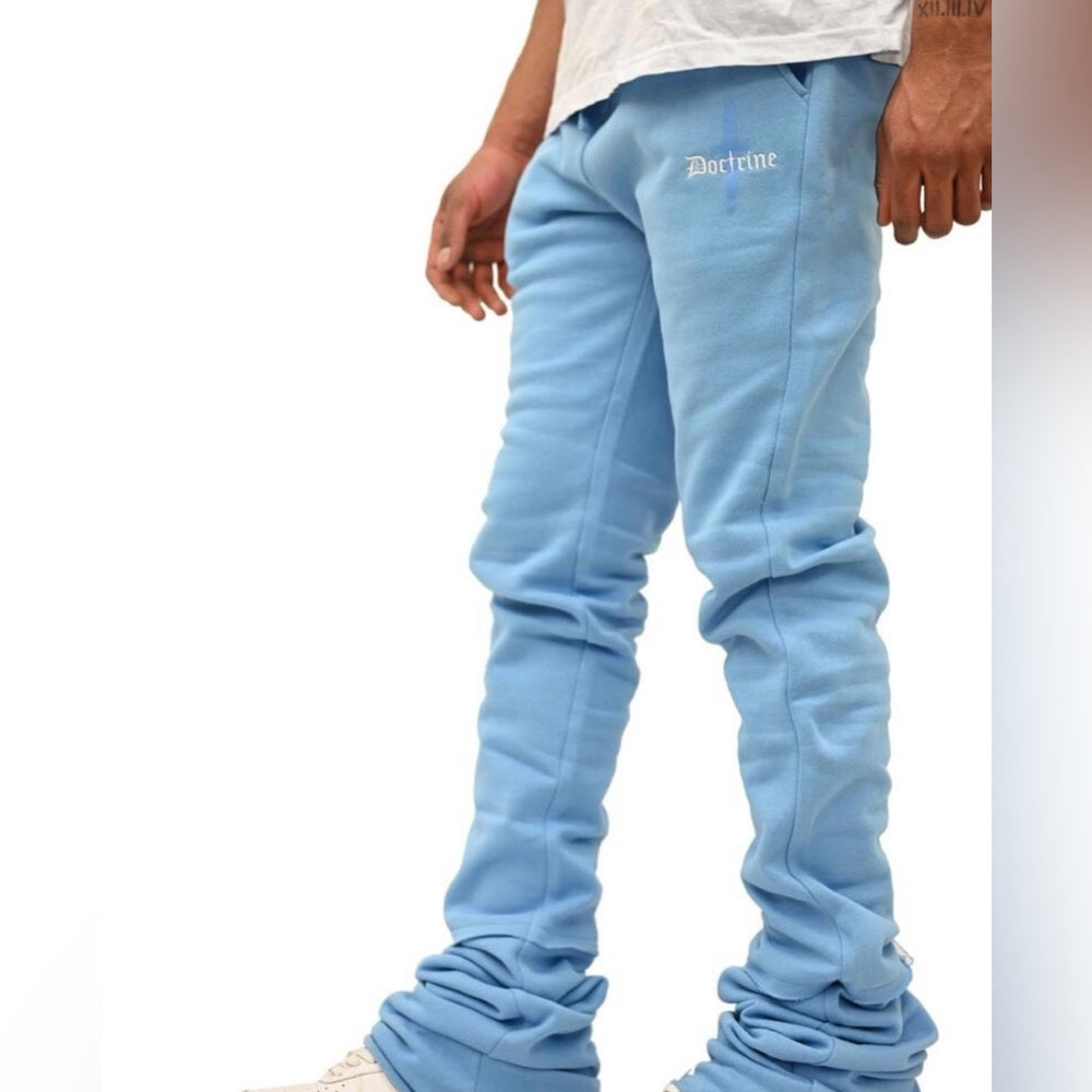 Stack joggers light blue sz various