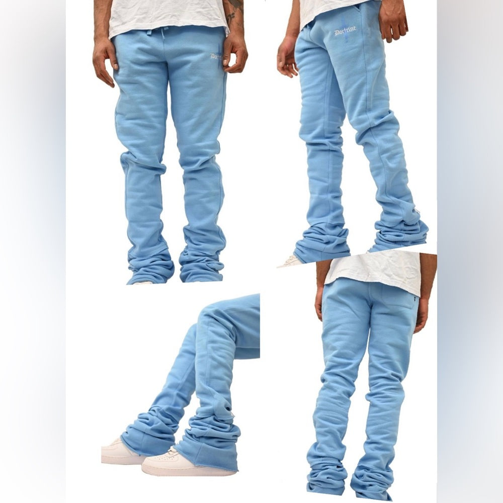 Stack joggers light blue sz various