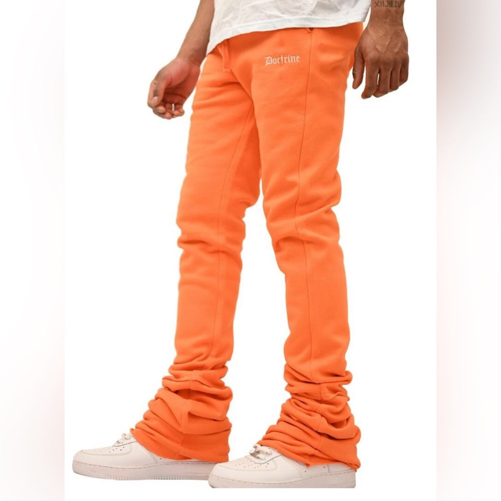 Stack joggers orange sz various