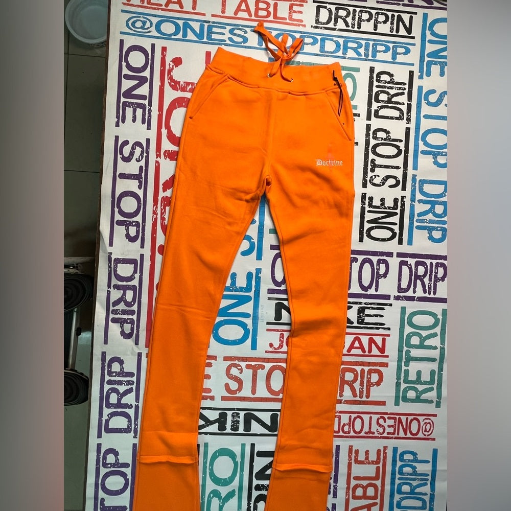 Stack joggers orange sz various