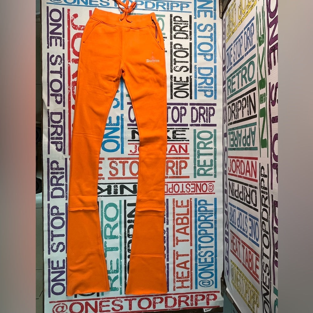 Stack joggers orange sz various