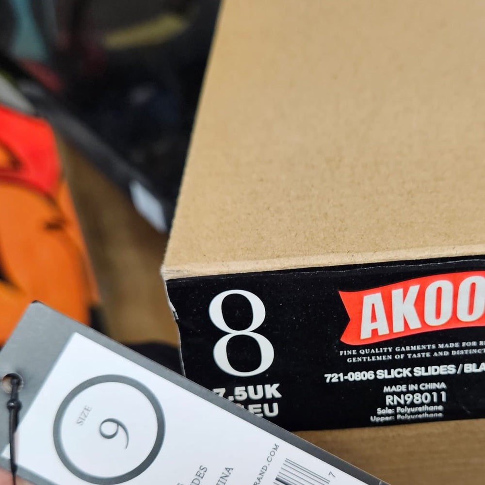 Akoo slides black sz various