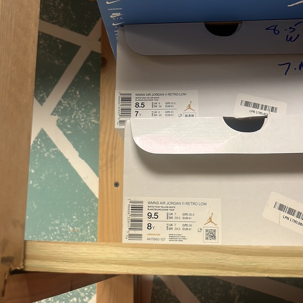 Women's Air Jordan 11 Retro Low Yellow sz various