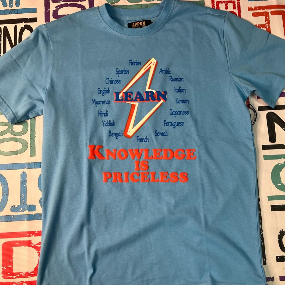 Knowledge is power tee sz various