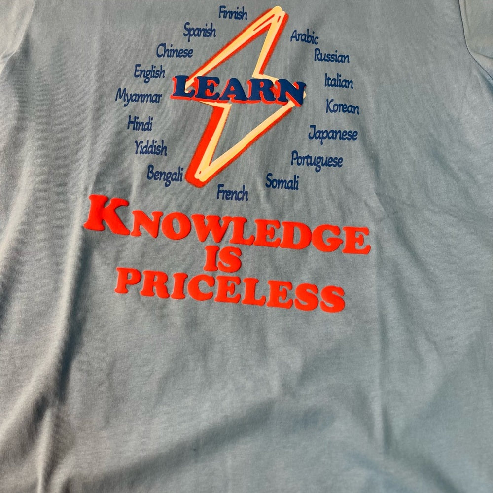 Knowledge is power tee sz various