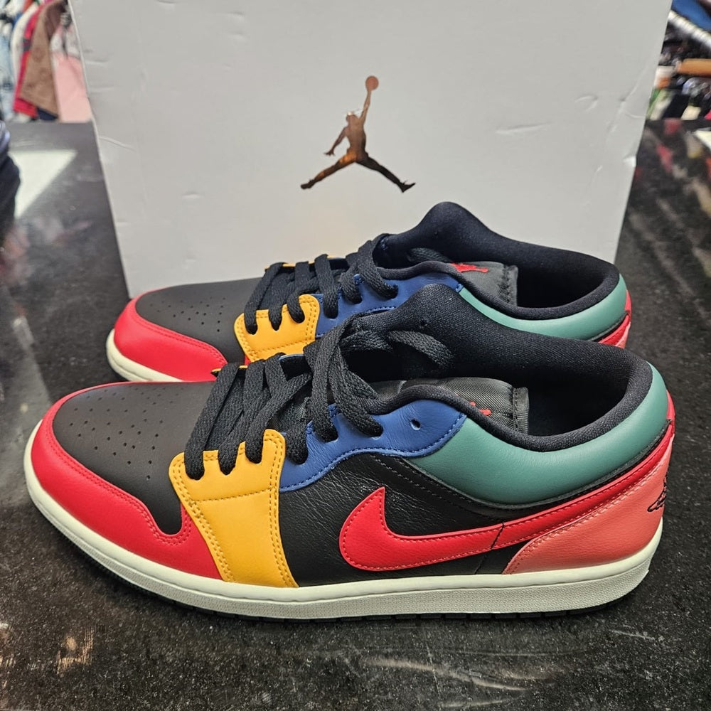Sz 12 Jordan 1 Low SE "Black/Fire Red/Taxi/French Blue