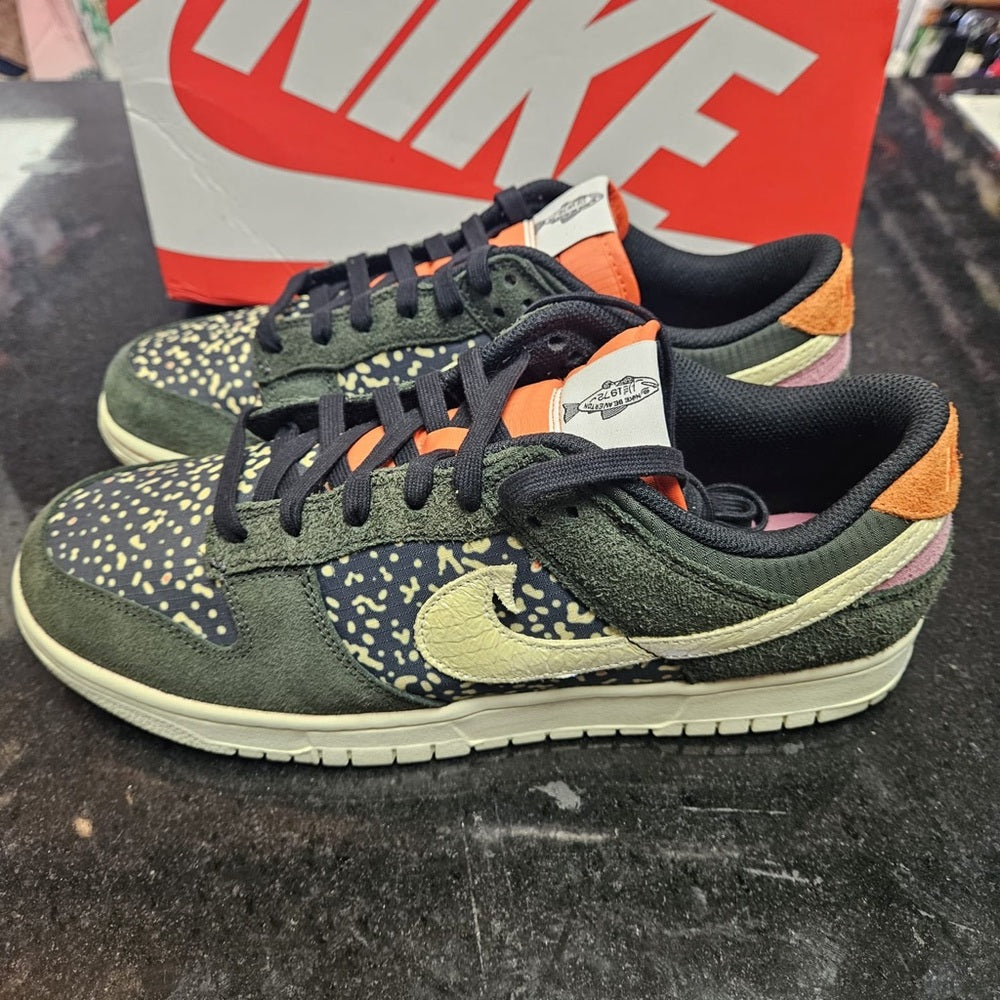 Sz various Nike Dunk Low Rainbow Trout FN7523-300 Men's