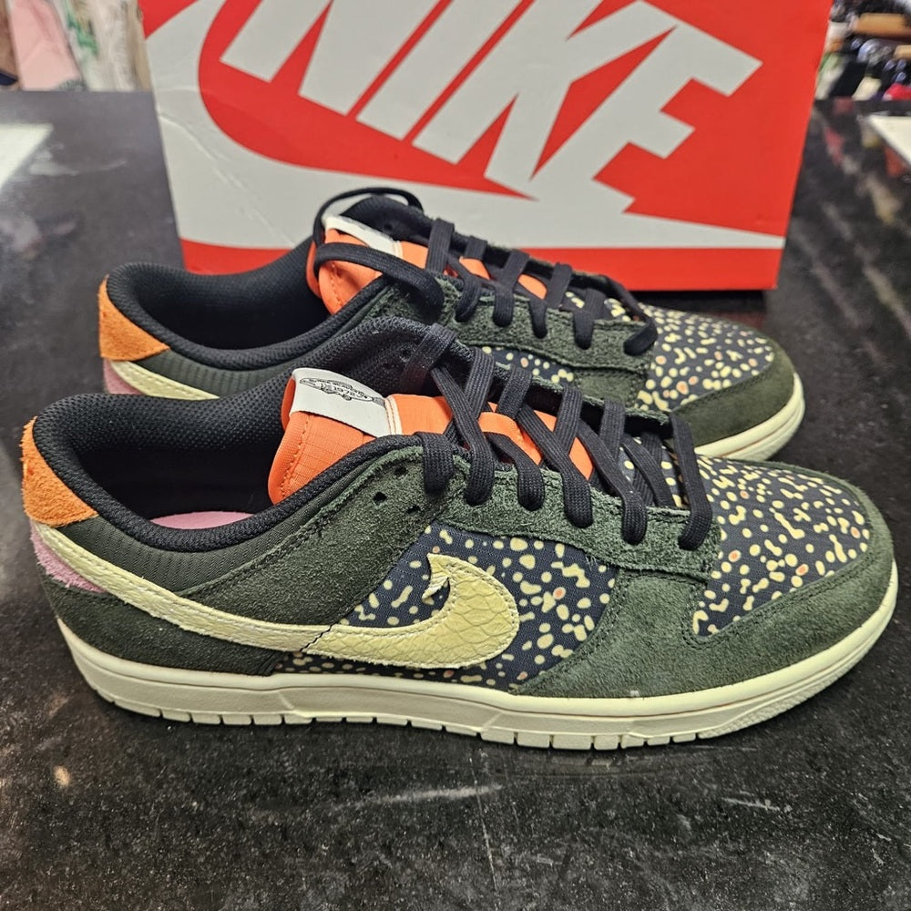 Sz various Nike Dunk Low Rainbow Trout FN7523-300 Men's