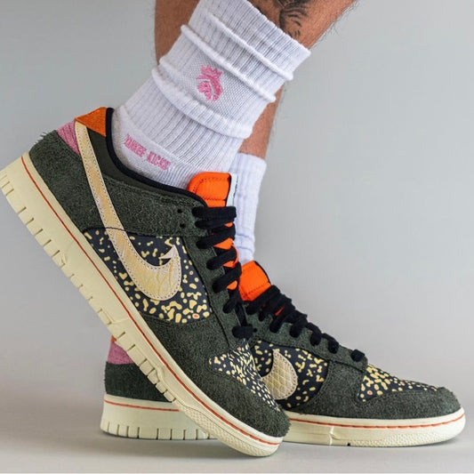 Sz various Nike Dunk Low Rainbow Trout FN7523-300 Men's