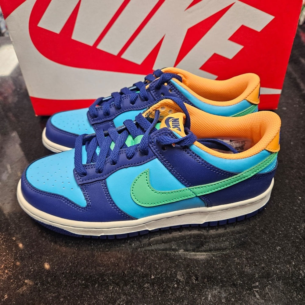 Nike Dunk Low "Baltic Blue/Electric Algae/Deep Royal" Grade School sz various