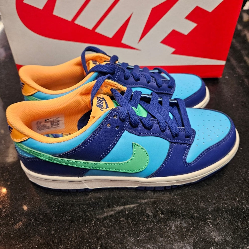 Nike Dunk Low "Baltic Blue/Electric Algae/Deep Royal" Grade School sz various
