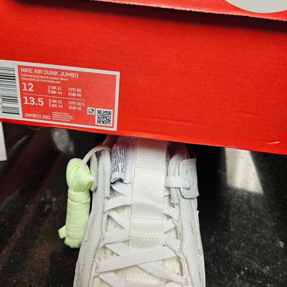 Sz Various Nike Dunk jumbo game  NWB white