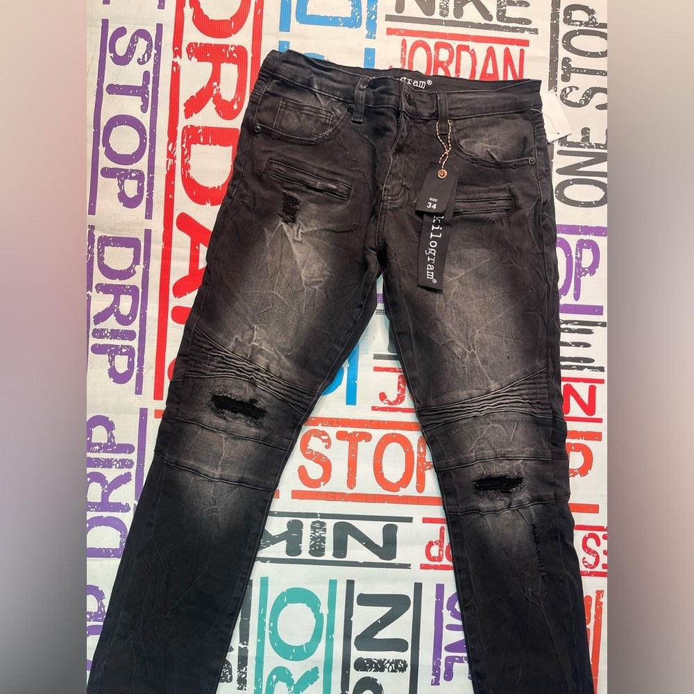 Kilogram acid wash denim jeans