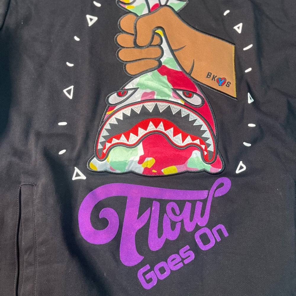 Sz medium bkys graphic hoodie black