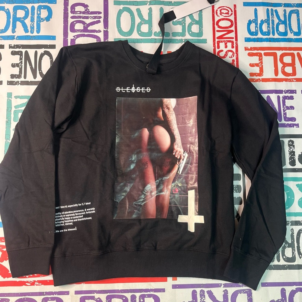 Blessed graphic sweater sz XS