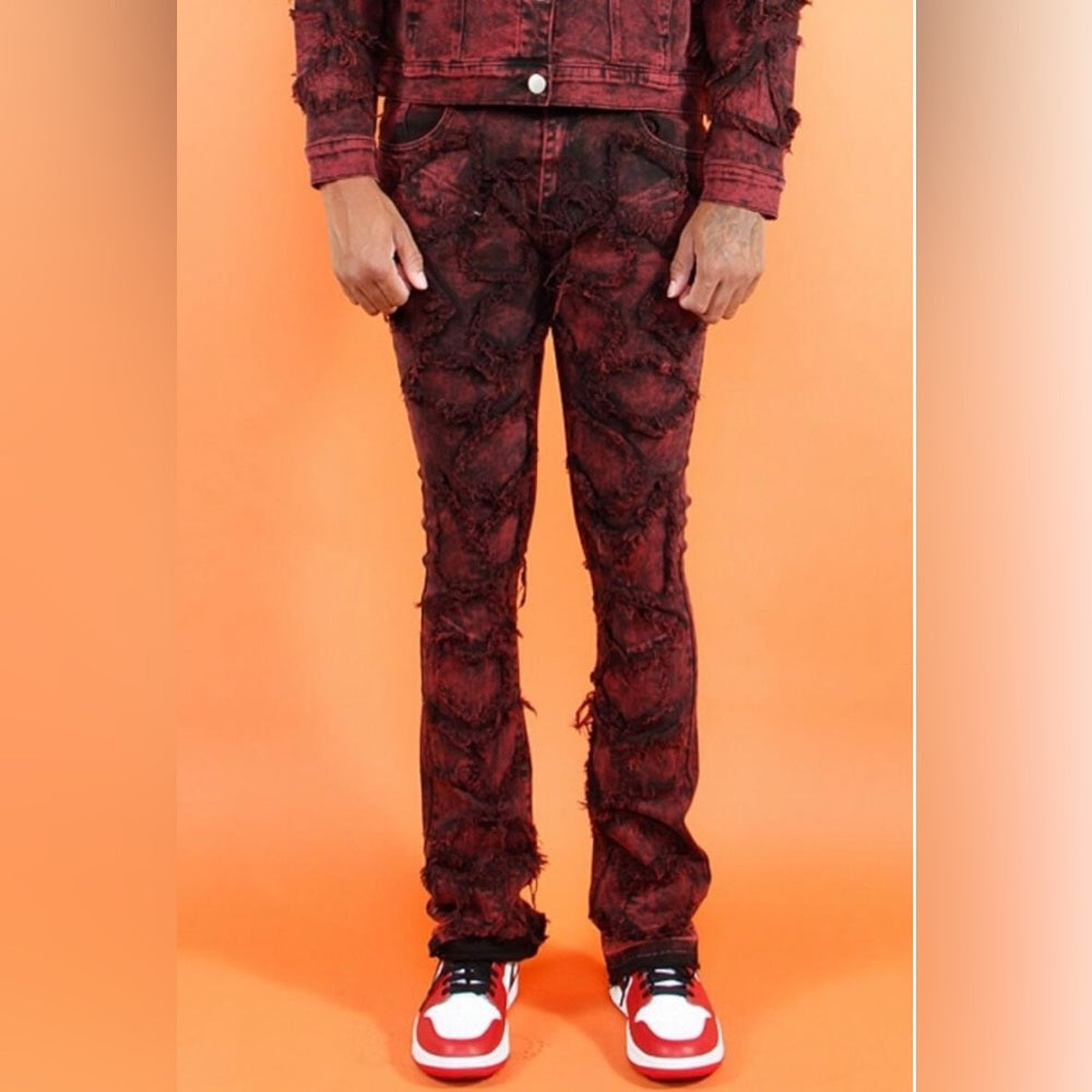 Sz Various 508 Maze Stack Jeans Rose