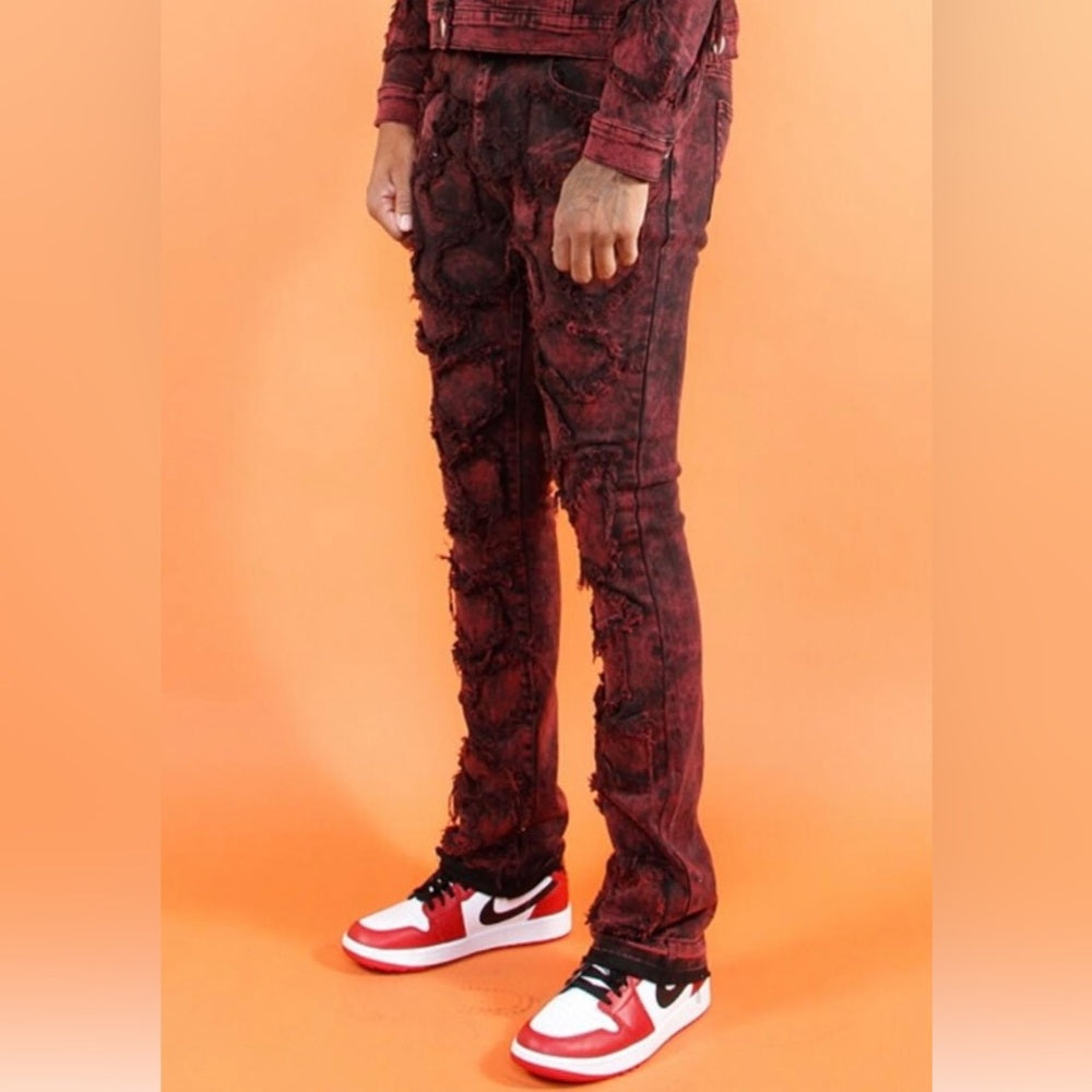 Sz Various 508 Maze Stack Jeans Rose