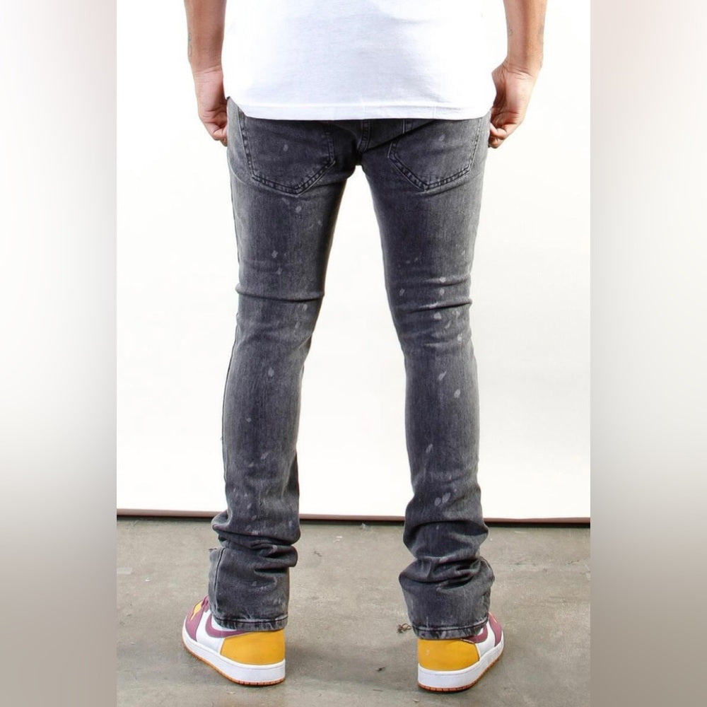508 Distress Stack Jeans Black Wash