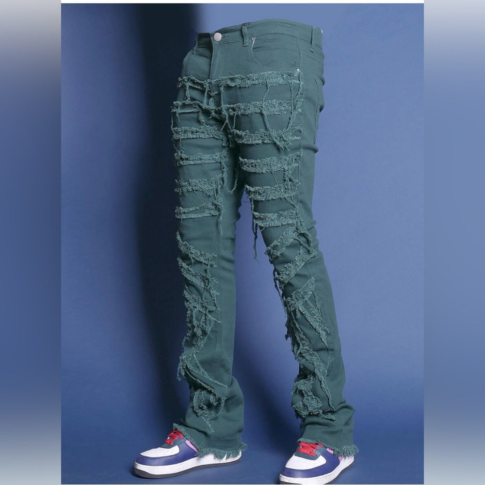 Union Stack Pants Green Sz various