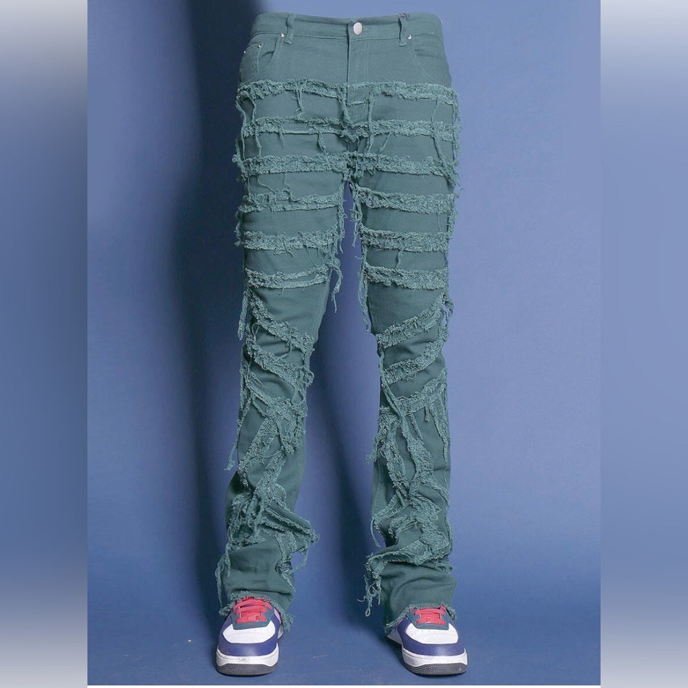 Union Stack Pants Green Sz various