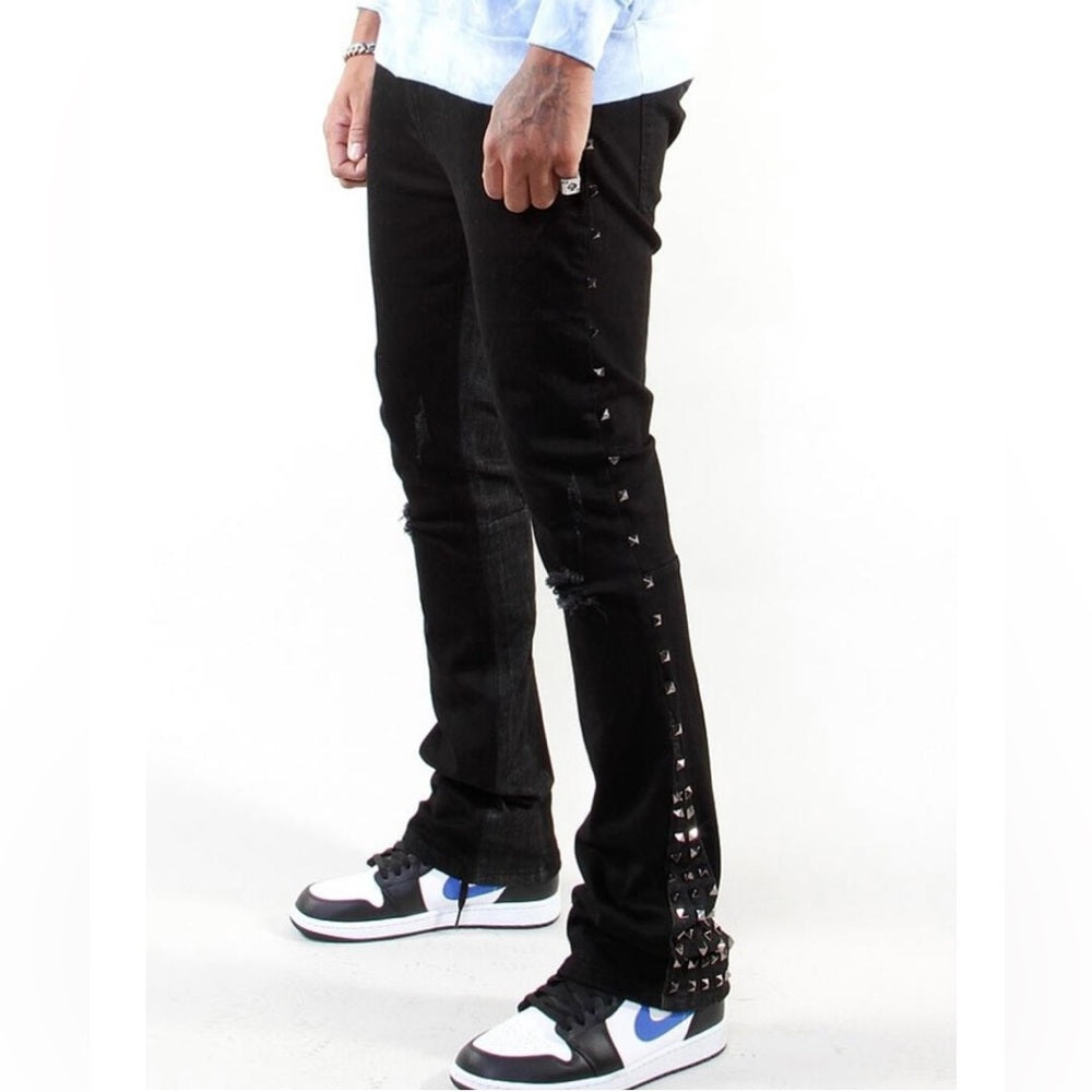 506 Stud Stack Jeans Black Sz various