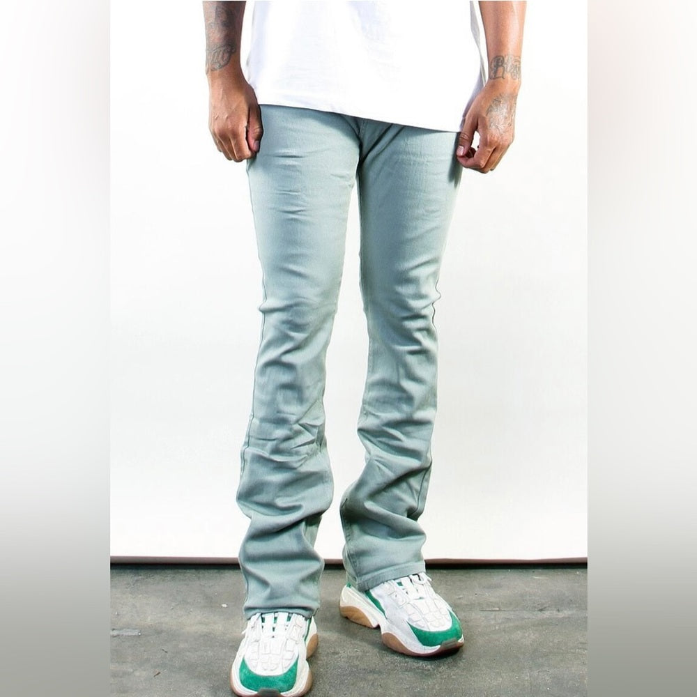 508 "Fence" Stack Jeans Sage Sz various