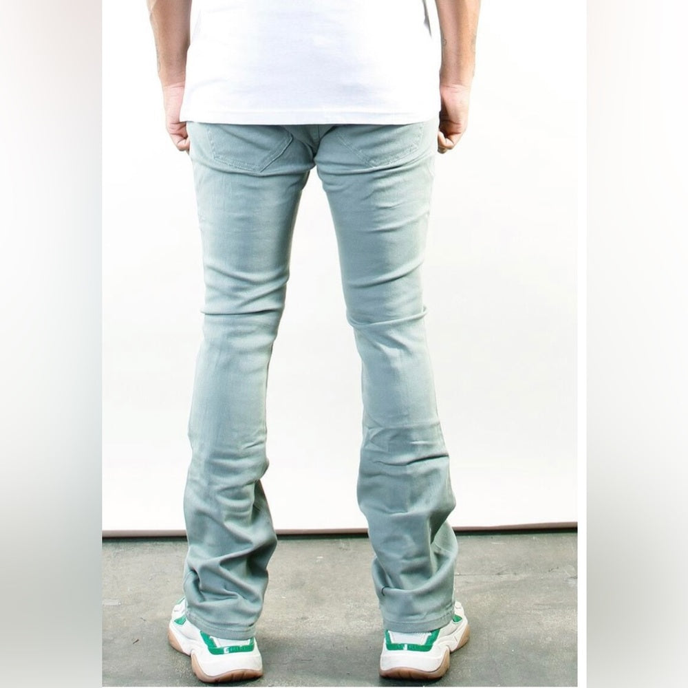 508 "Fence" Stack Jeans Sage Sz various