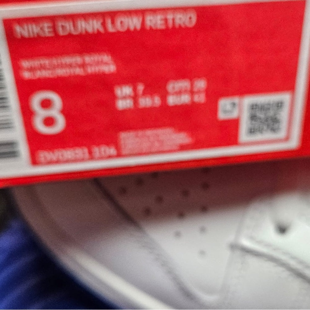 Dunk Low 'White Hyper Royal' sz various