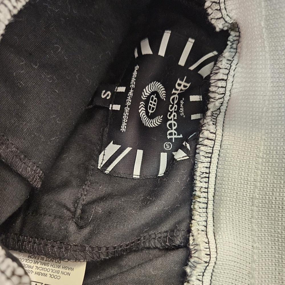 Blessed graphic athletic shorts black Sz various