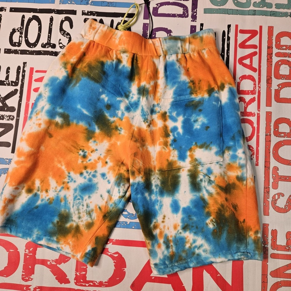 Sz large cotton tye dye shorts