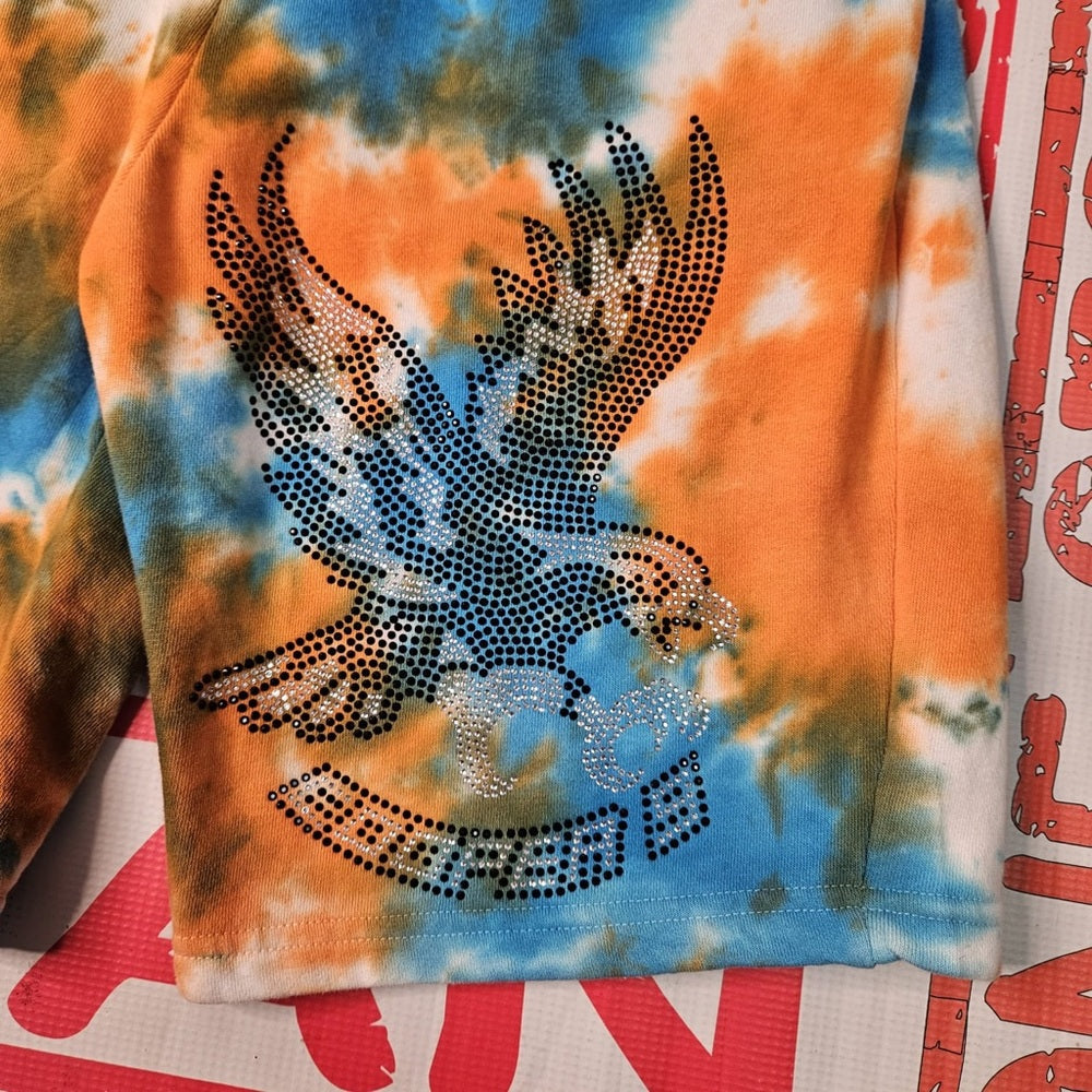 Sz large cotton tye dye shorts