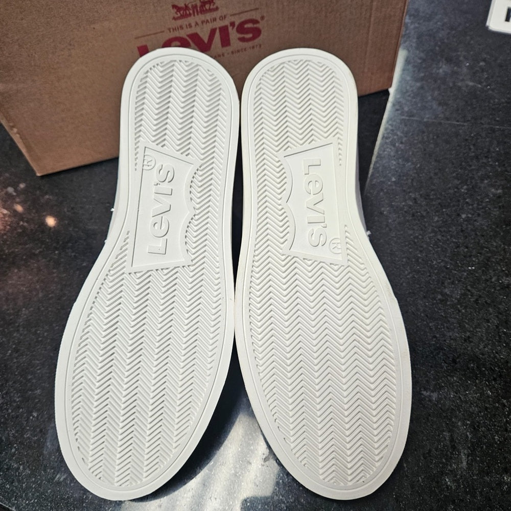 Sz various Levi's Men's 521-XX-Essential Sneakers Low Top White Mono