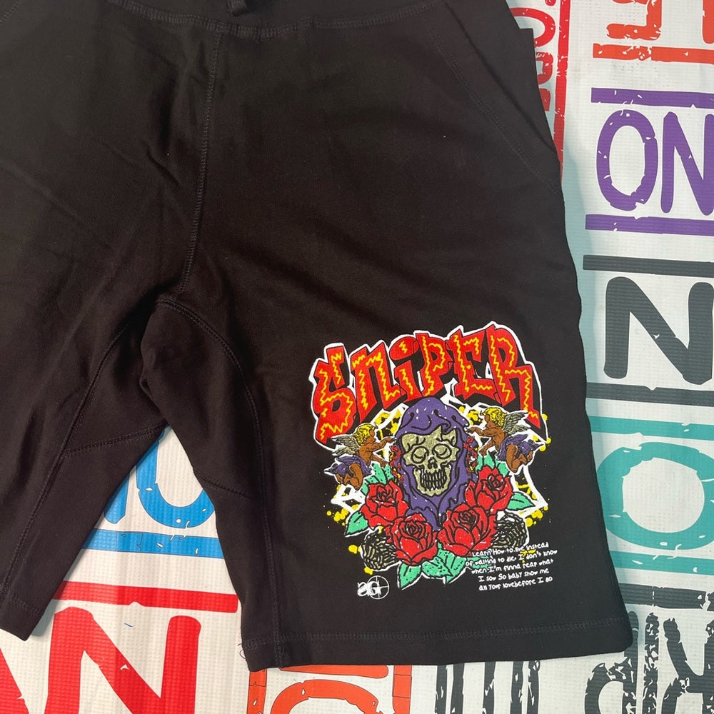 Sniper Gang graphic shorts Sz various