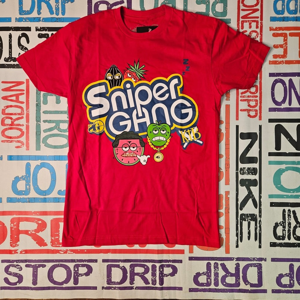 Sniper gang graphic tee sz various