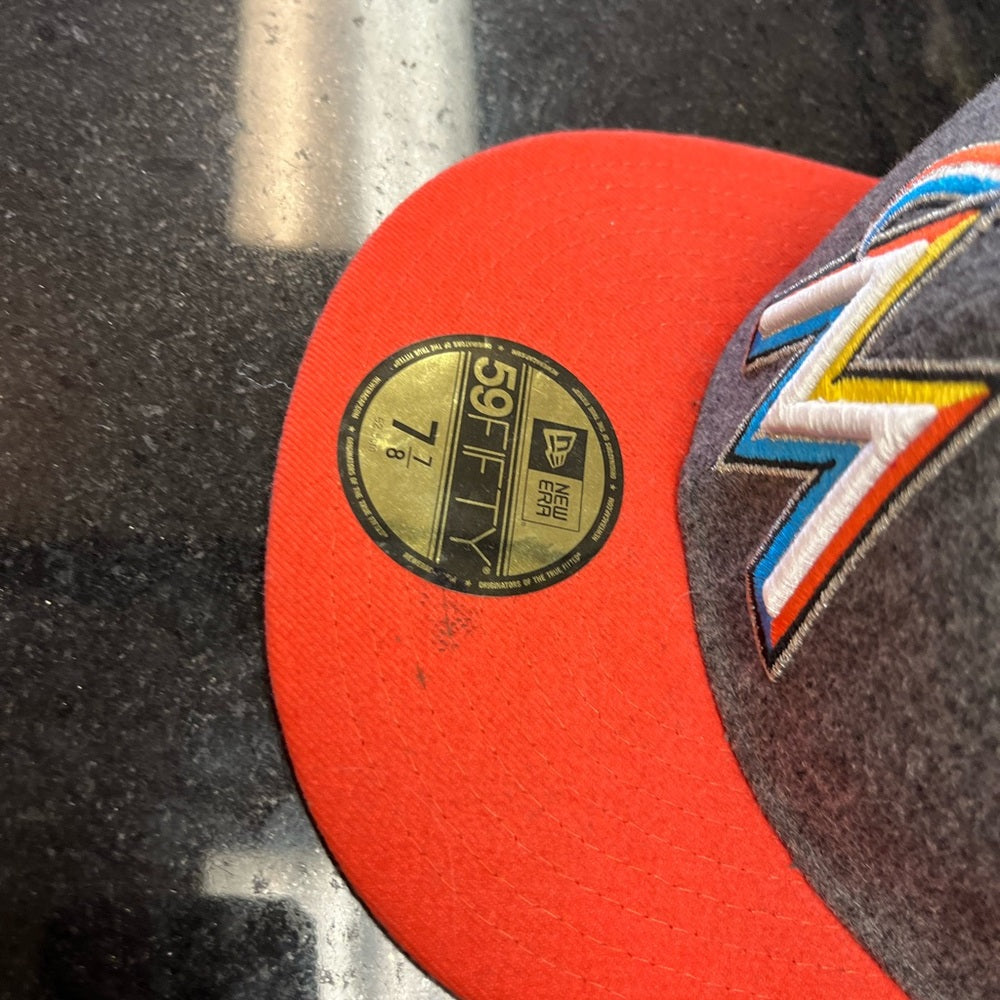 Miami marlins fitted cap sz 7 7/8