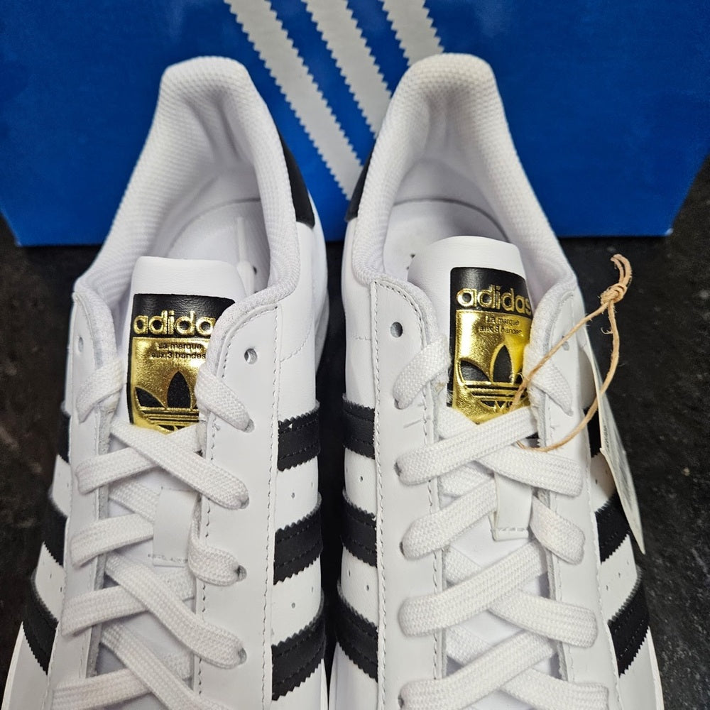 Sz various adidas white shell toe