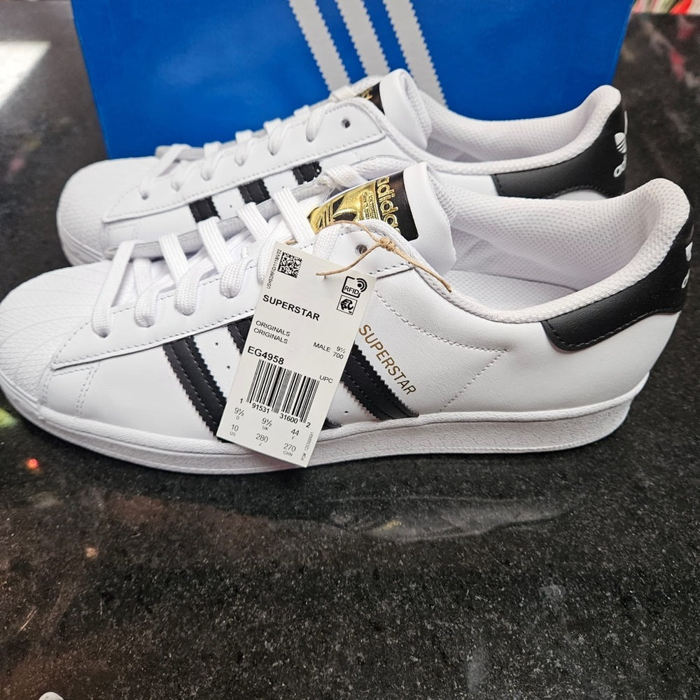 Sz various adidas white shell toe