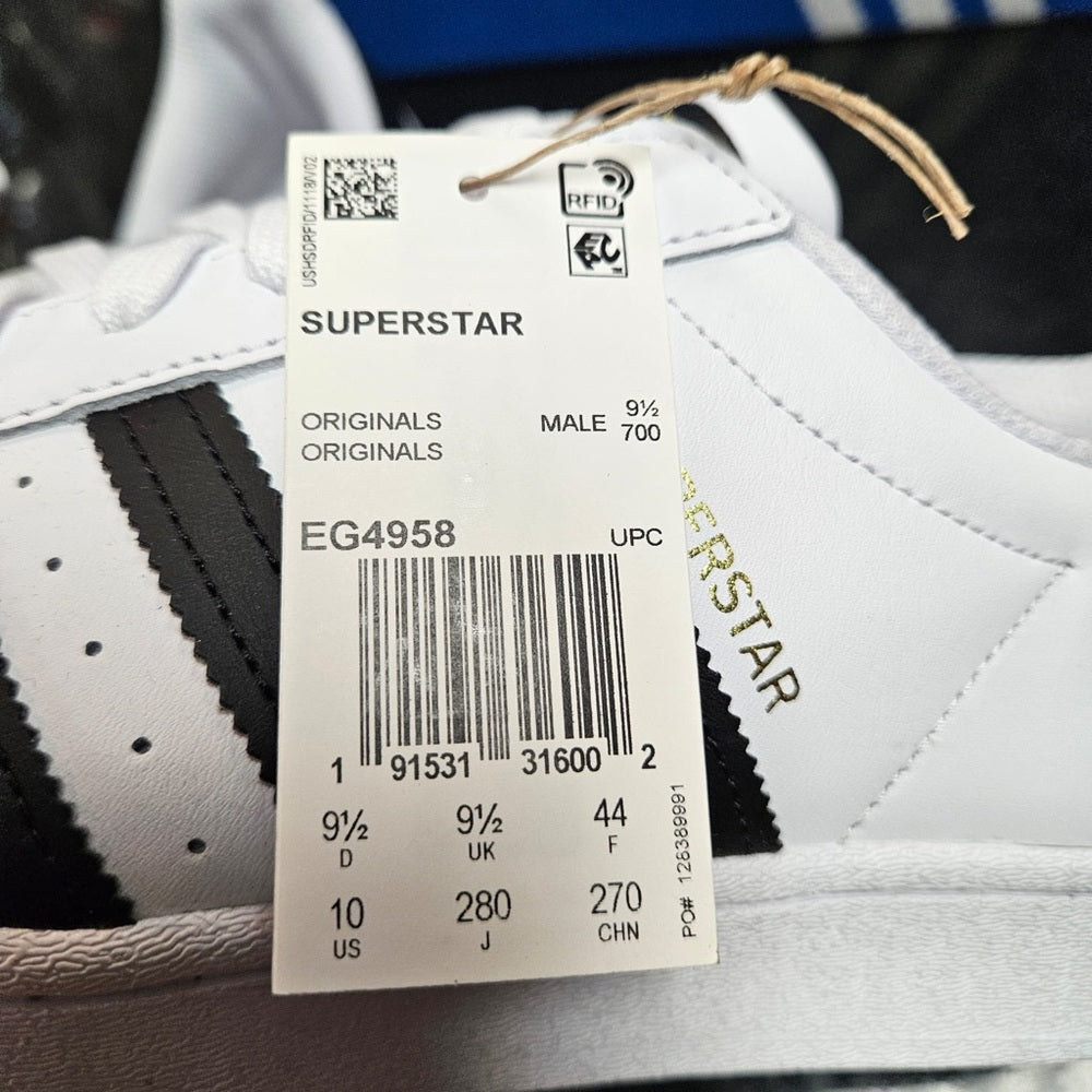 Sz various adidas white shell toe