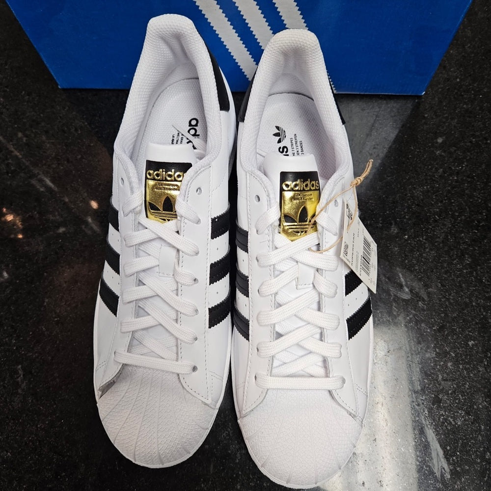 Sz various adidas white shell toe