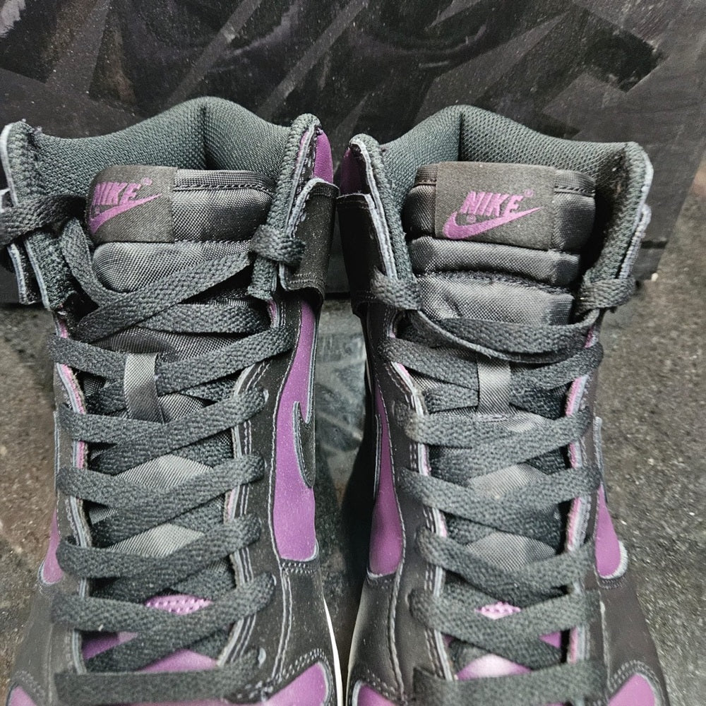 Sz 11 high top dunks purple/Black