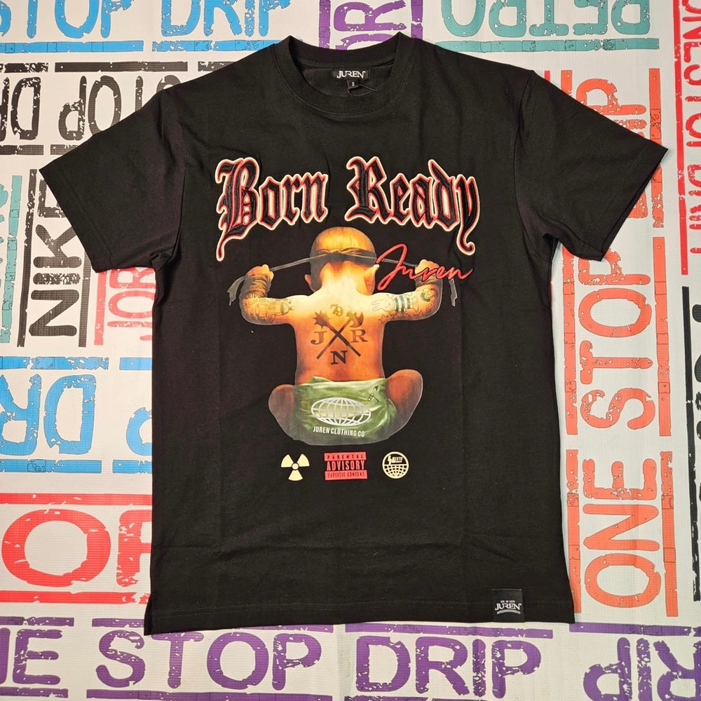 Born Ready graphic tee sz various black