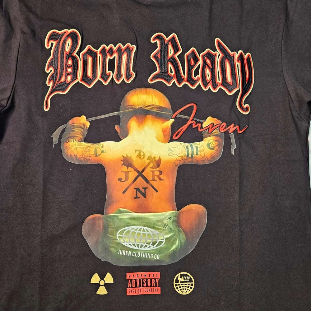 Born Ready graphic tee sz various black