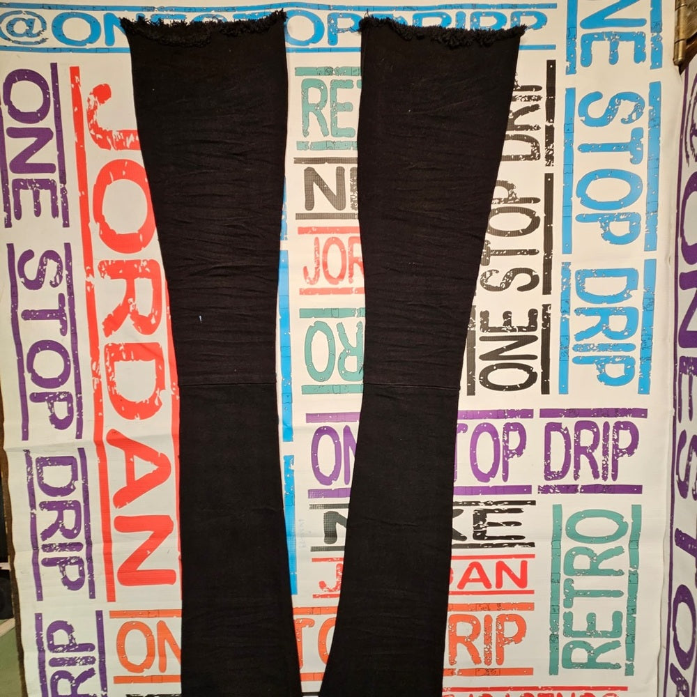 Sz Various denim black super stacks jeans