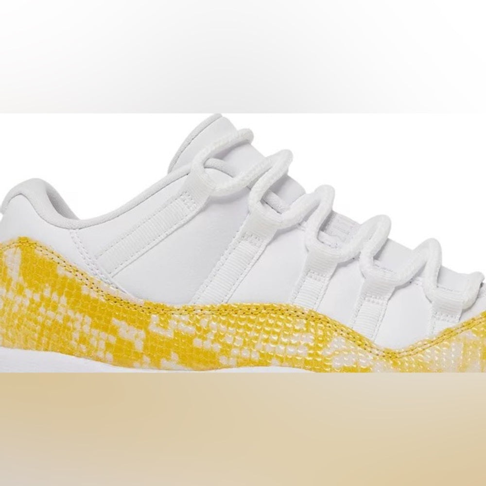 Sz various Wmns Air Jordan 11 Low 'Yellow Snakeskin'