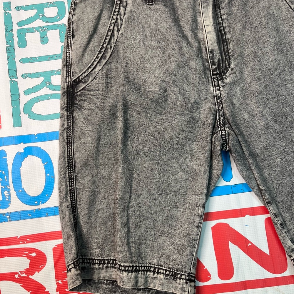 Sz 30 cotton on shorts light wash acid gray