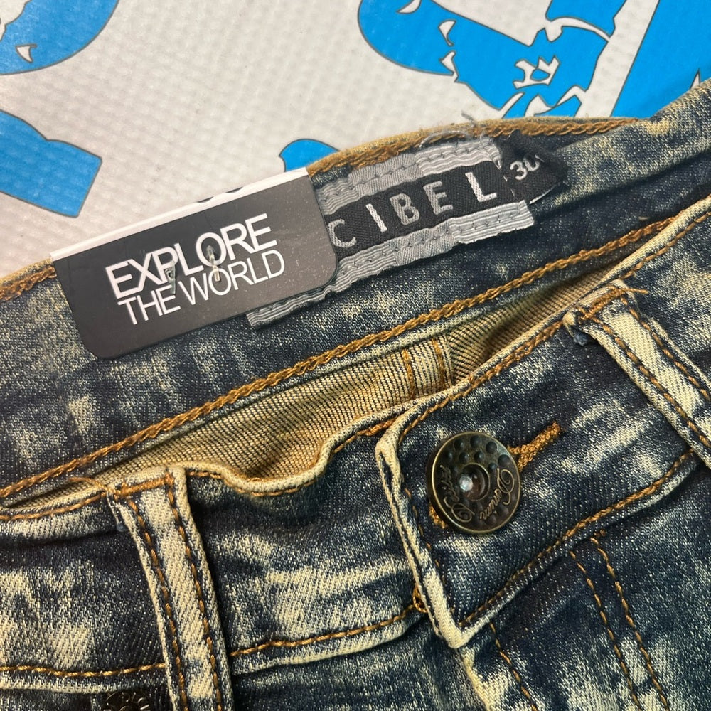 Sz 30 denim blue jean shorts